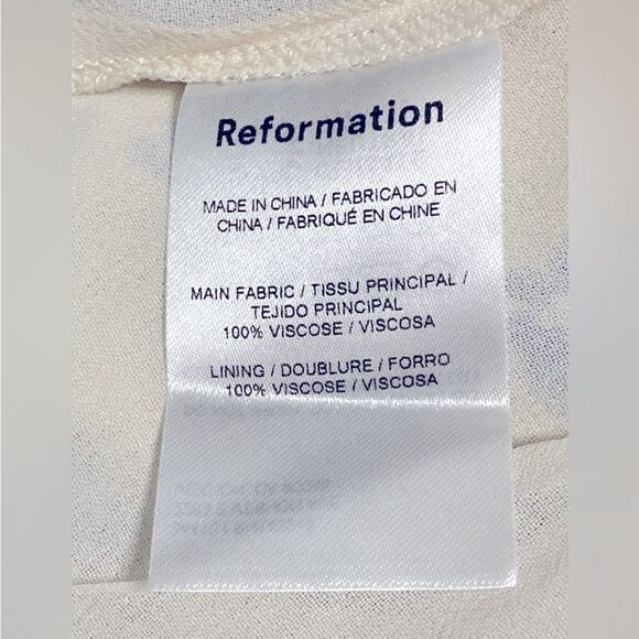 Reformation Lucerne Floral Print Twilight Midi Dress Size 6 $278 - Picture 10 of 12